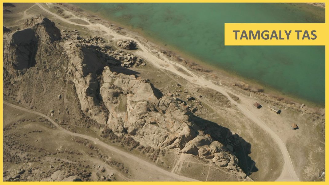 Таңбалы Тас на реке Или (каз. Іле) видео